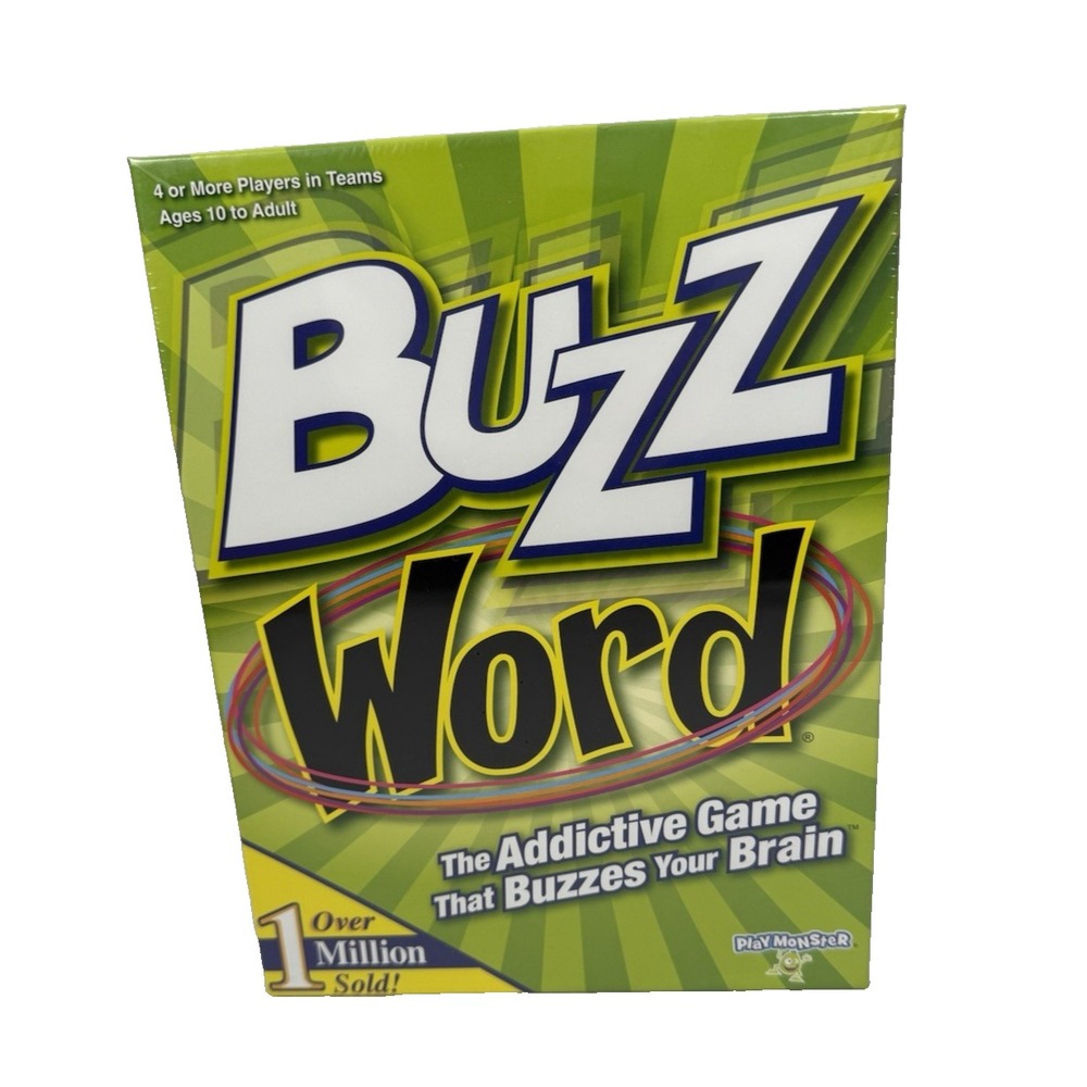 BUZZ WORD Game for Family Game Night Fun 2017 Play Monster SEALED NOS NEW